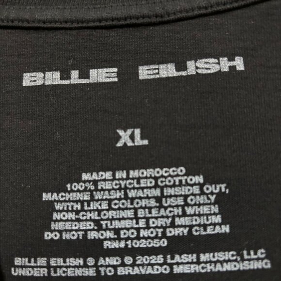 Billie Eilish Hit Me Hard and Soft Tour T-Shirt Size Extra Large - Picture 4 of 4